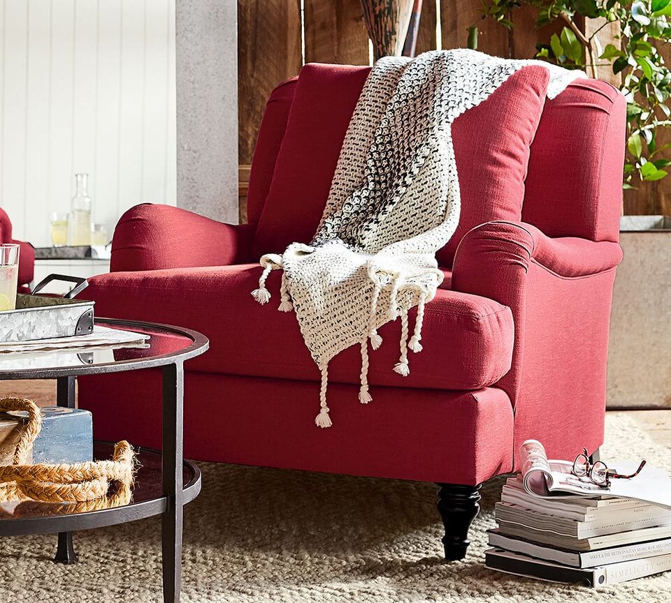 Carlisle Upholstered Armchair Pottery Barn Australia